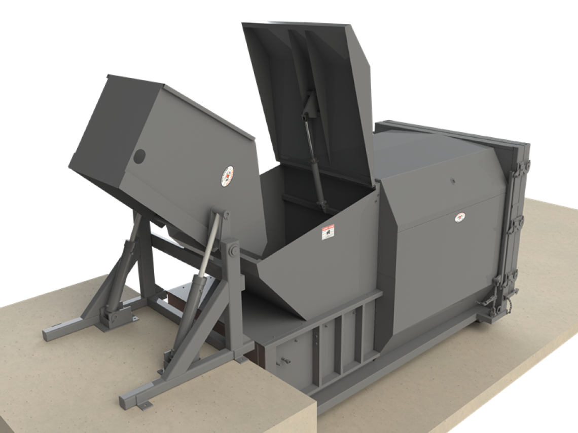 SC-T2-15 with Dock Mounted Cart Tipper