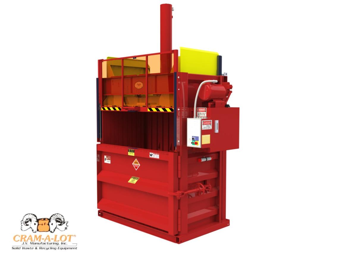 VB-72-H-DC Vertical Baler deep chamber