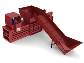 HX-72-W Horizontal Baler with right hand feed conveyor