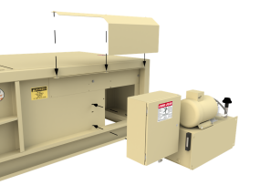 Small Compactor Gallery 8 - Side Mounted Power Unit